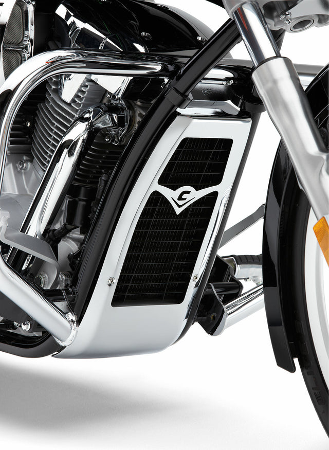 Radiator Cover Chrome Hon Vtr1300 10-17 - 82-97571 - Cobra