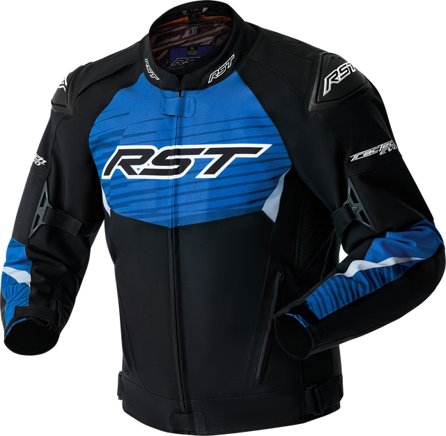Tractech Evo D3o Jacket Black/Blue Textile Xl - 556-3640346 - RST