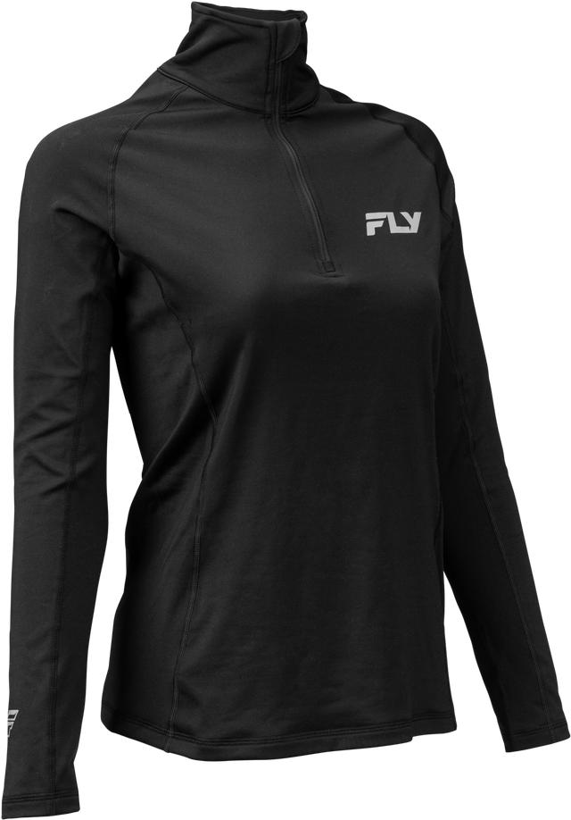 Wmn'S Hvywght Baselyer 3/4 Zip Black Xs - 354-6406XS - Fly Racing