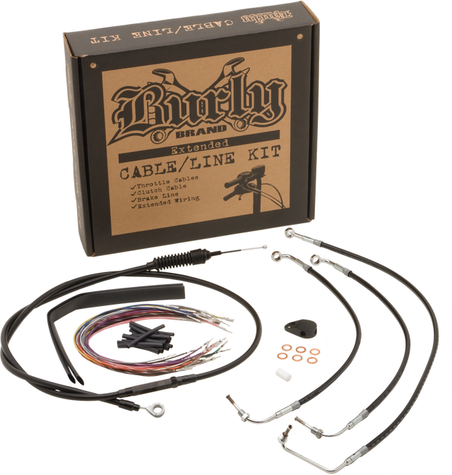 Burly Cntrl Kit 18" Ape Stainless - 750-05107 - Burly Brand