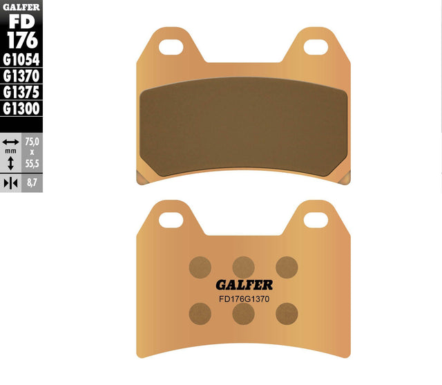 Brake Pads Sintered Fd176g1370 - 17-176H - GALFER