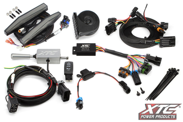 Auto Turn Signal Kit W/ Billet Lever And Front Drl Lights Hon - 630-1391 - XTC POWER PRODUCTS