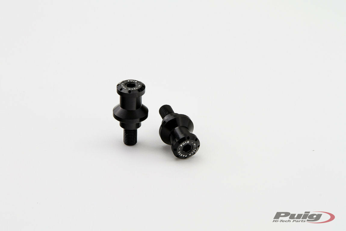 Swingarm Spools Hi-Tech 10mm Black 2/Pk - 561-4002BK - PUIG