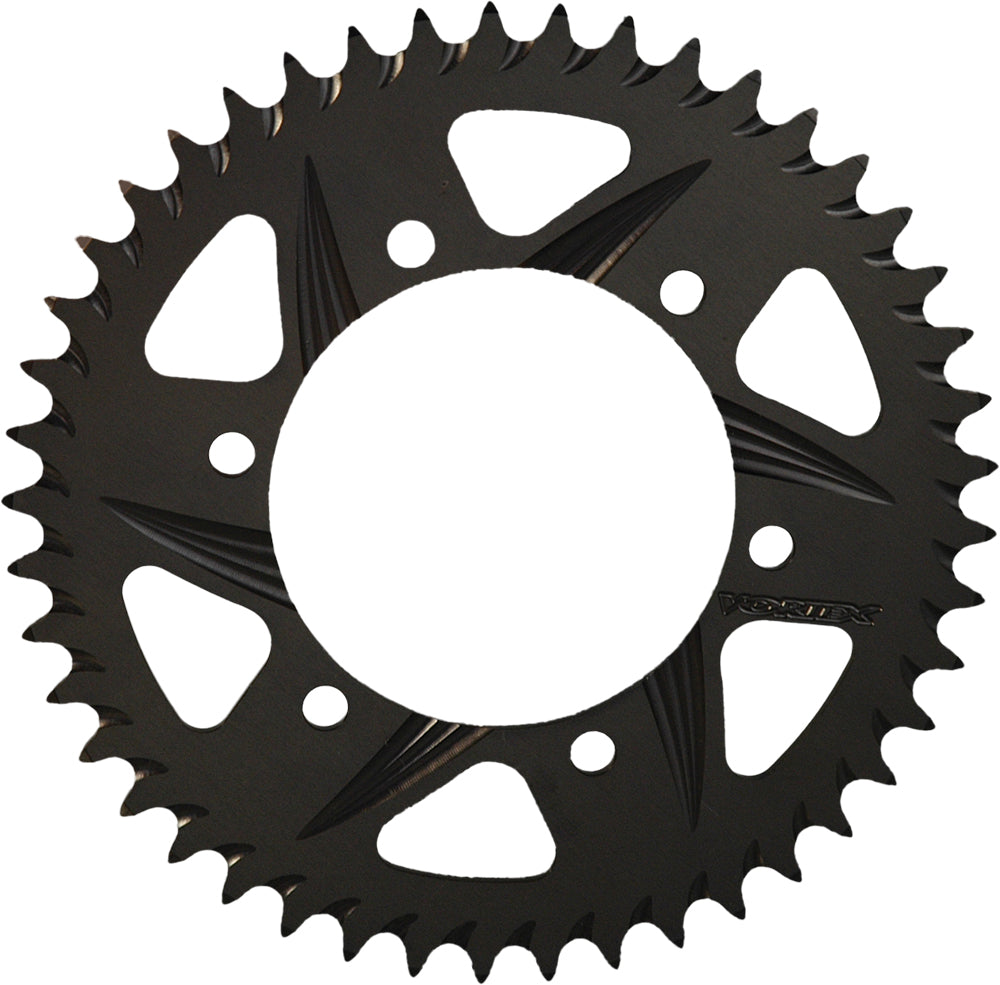 Rear F5 Sprocket Aluminum 45t-520 Blk Hc Kaw/Suz/Yam - 3-435K45 - VORTEX