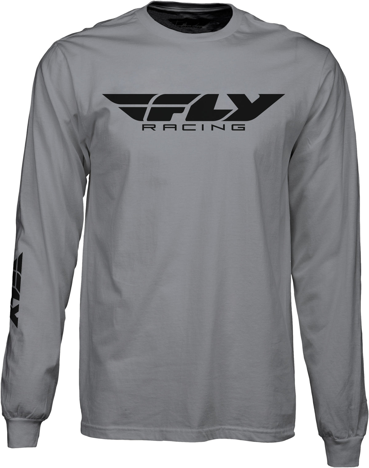 Fly Corporate L/S Tee Grey 2x - 352-41462X - Fly Racing