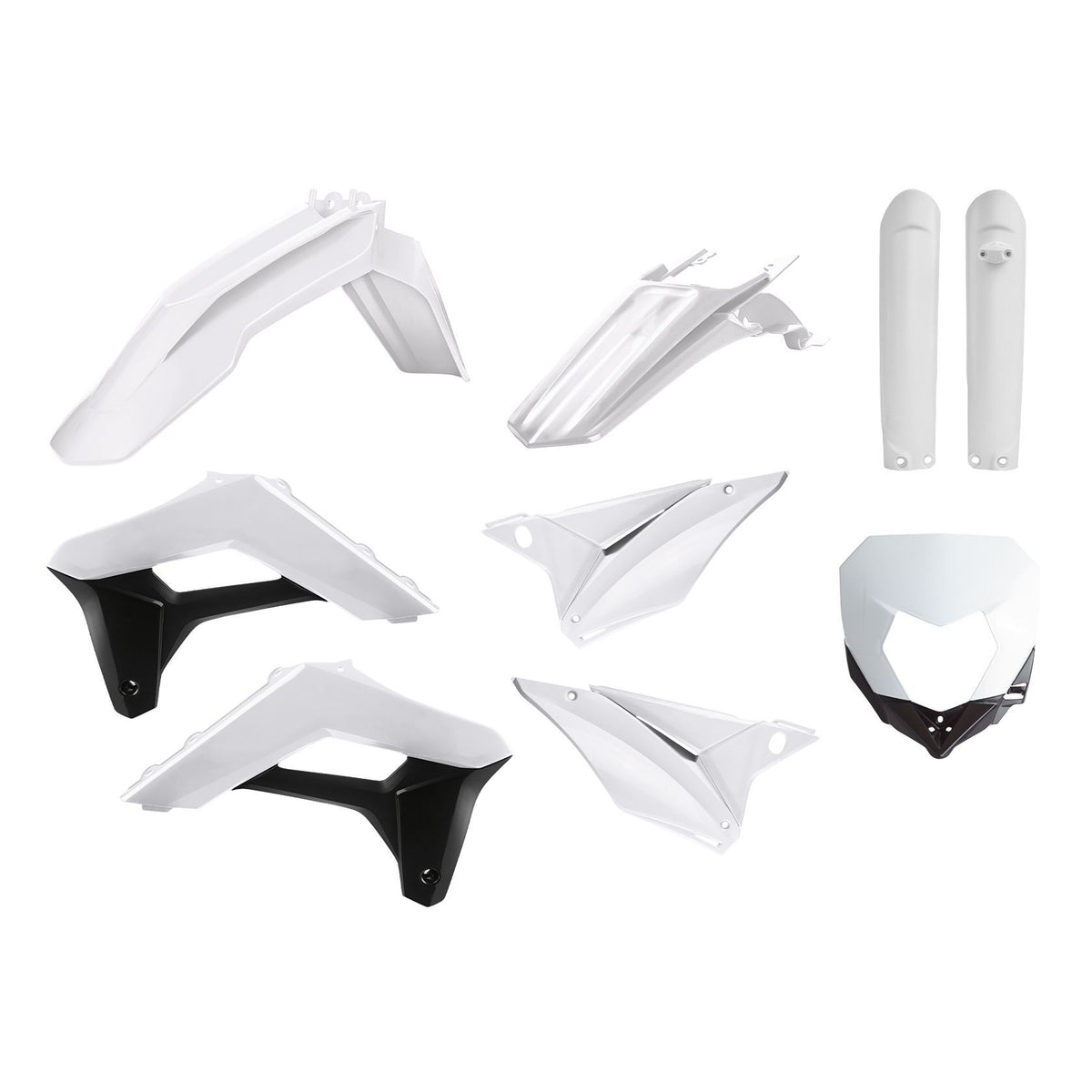 Full Enduro Kit White Sherco - 64-90857 - Polisport Plastics
