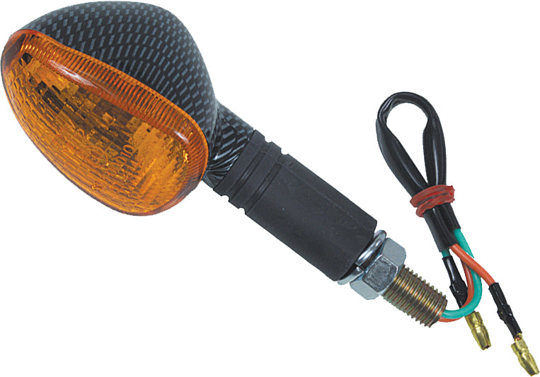 Oval Marker Light Front Carbon - 60-1351 - Fire Power