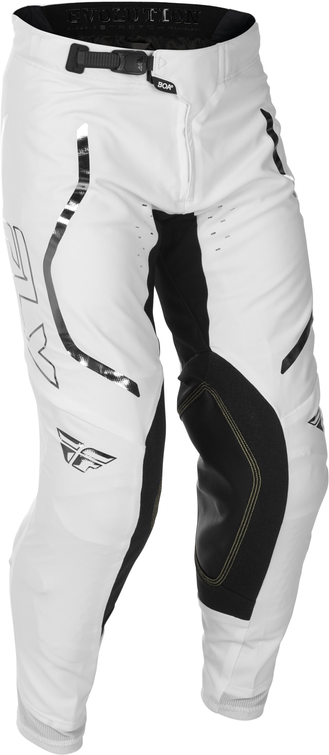 Evolution  Dst  Le Flash Pants White/Silver Sz 28 - 379-13528 - Fly Racing