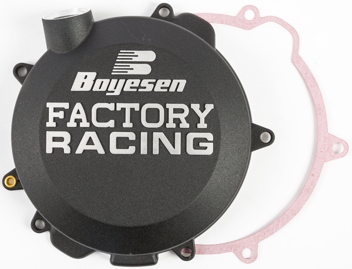 Factory Racing Clutch Cover Black - 59-7244AB - Boyesen