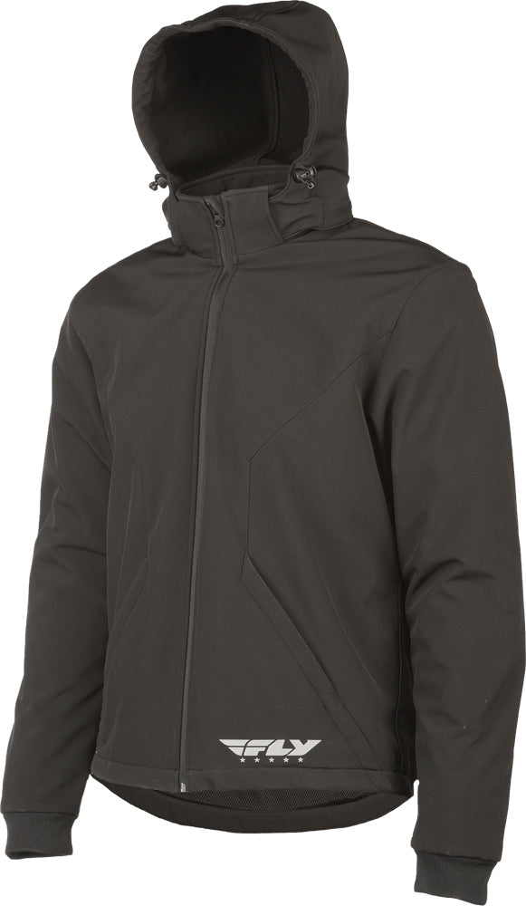 Armored Tech Hoodie Black Lg - 477-2009L - Fly Racing