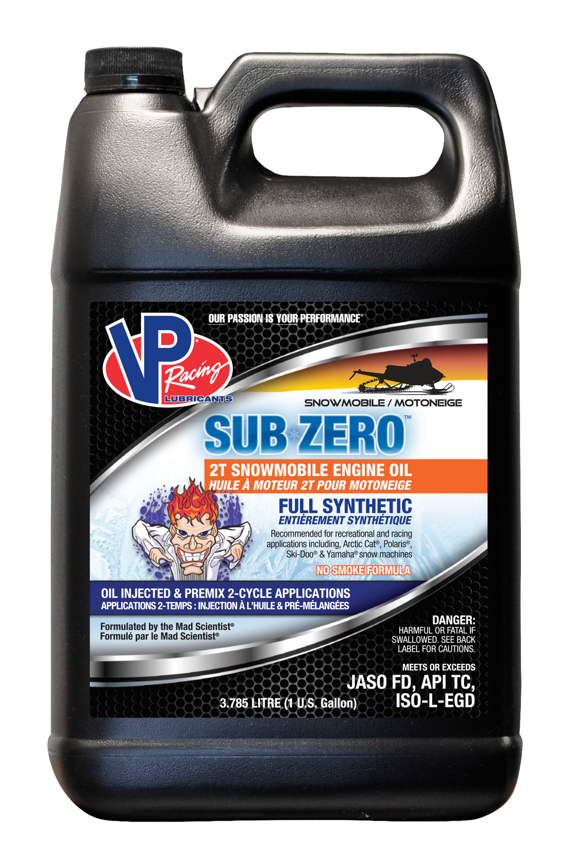 Sub-Zero Snow Syn Oil 2t 1 G (6/Case  Sold Ea) - 30-3552 - VP Racing