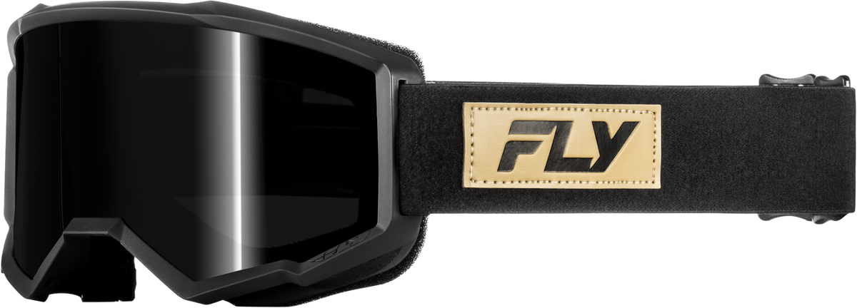 Focus Sand Goggle Black/Tan W/ Dark Smoke Lens - 37-51140 - Fly Racing