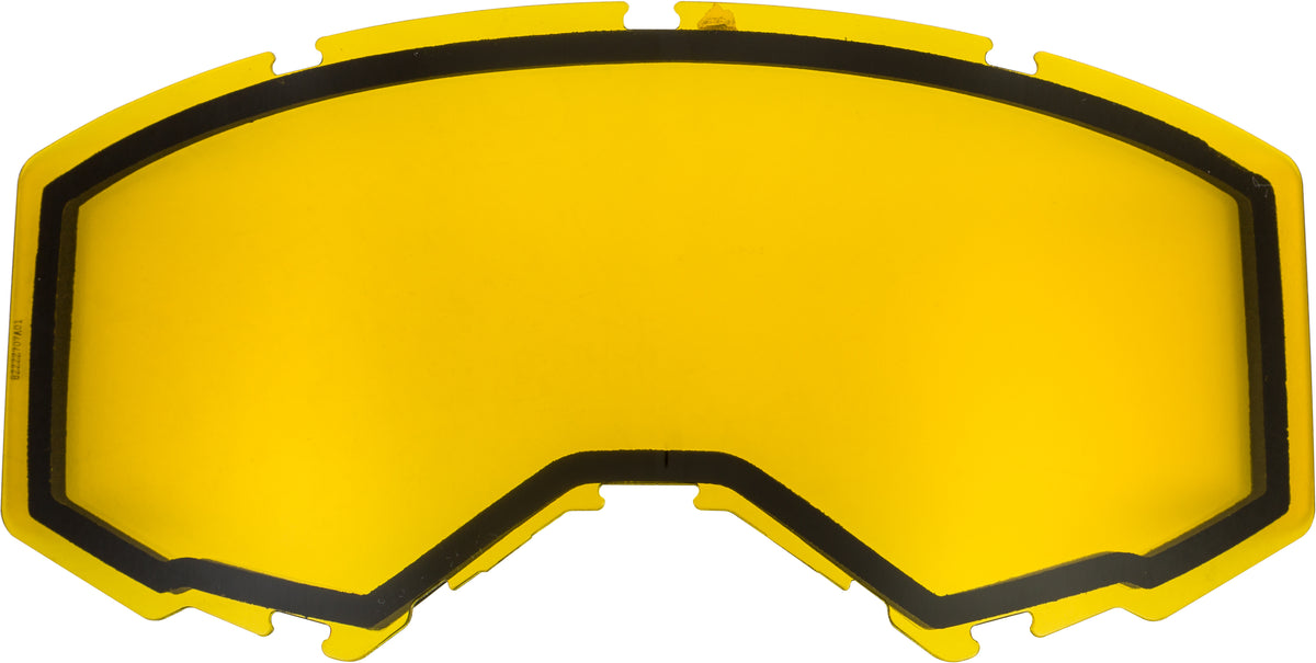 Dual Lens W/O Vents Adult Yellow - 37-5440 - Fly Racing