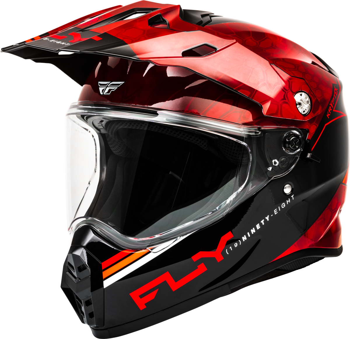 Trekker Kryptek Conceal Helmet Red/Black 2x - 73-70292X - Fly Racing