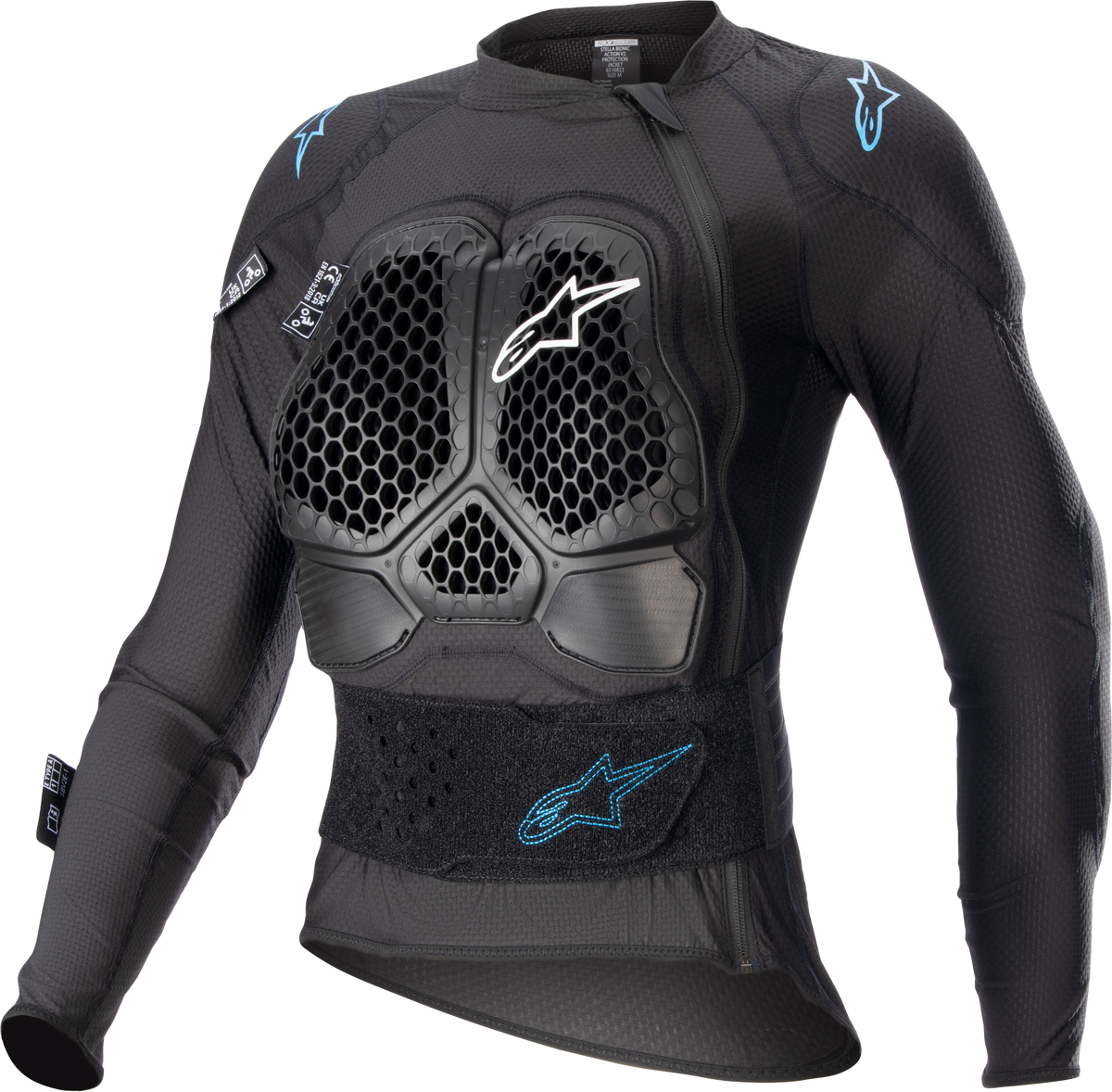 Stella Bionic Action V2 Protection Jacket Blk/Cyan  Md - 482-6149M - alpine star