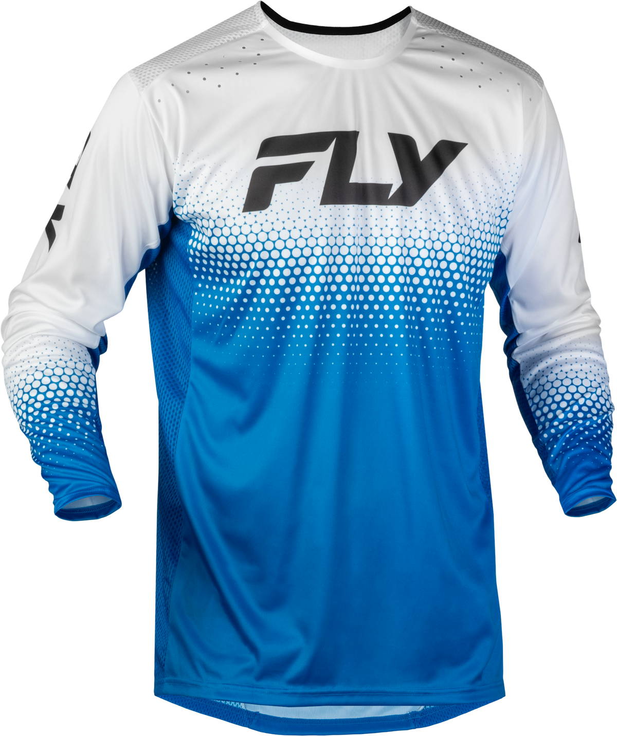 Rayce Sonar Bicycle Jersey Blue/White/Black Lg - 380-053L - Fly Racing