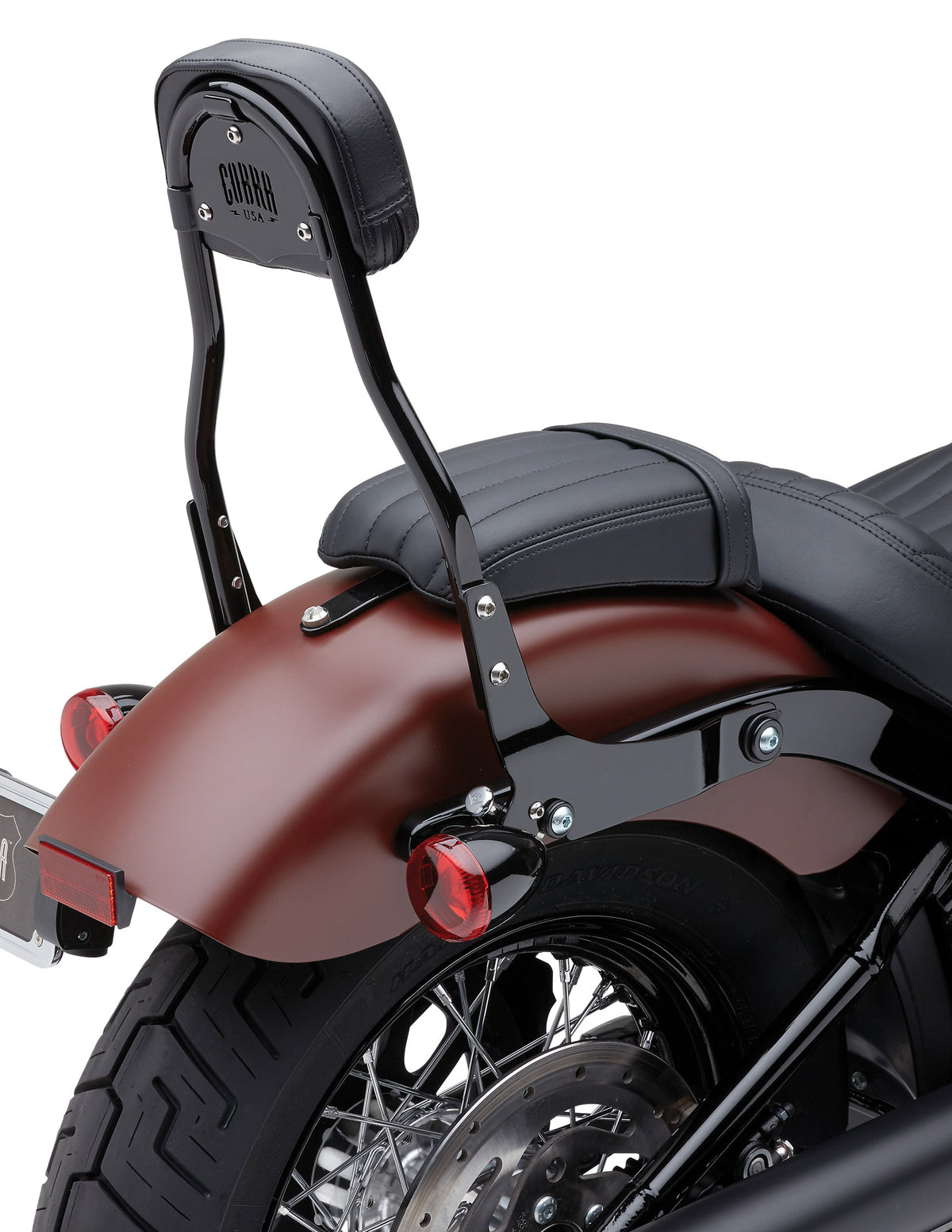 Detachable Backrest Round Black Flde/Flsl/Fxbb 18-25 - 82-96534 - Cobra