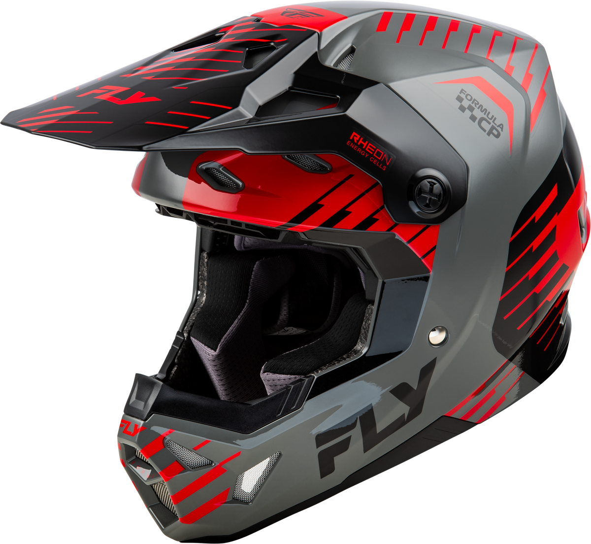 Formula Cp Slice Helmet Grey/Red/Black Lg - 73-0051L - Fly Racing