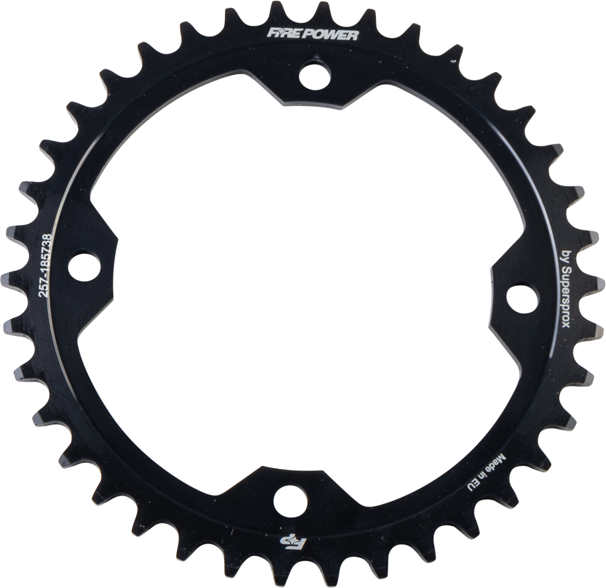 Rear Sprocket Steel 38t Blk - 257-185738 - Fire Power