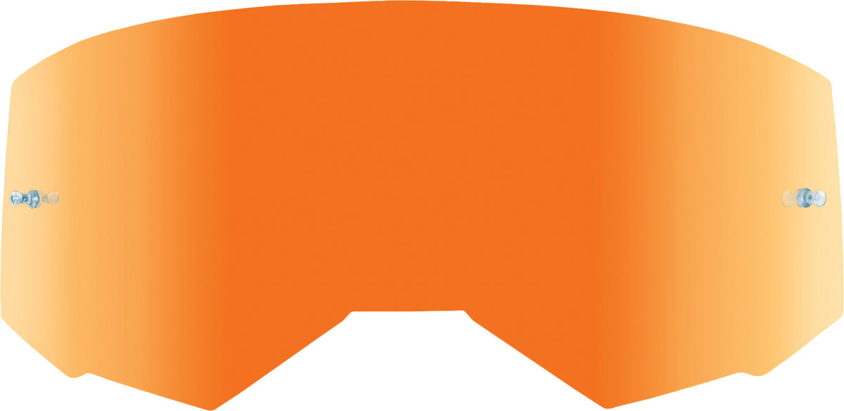 Youth Single Lens W/ Post Orange Mirror/Smoke - 37-5494 - Fly Racing