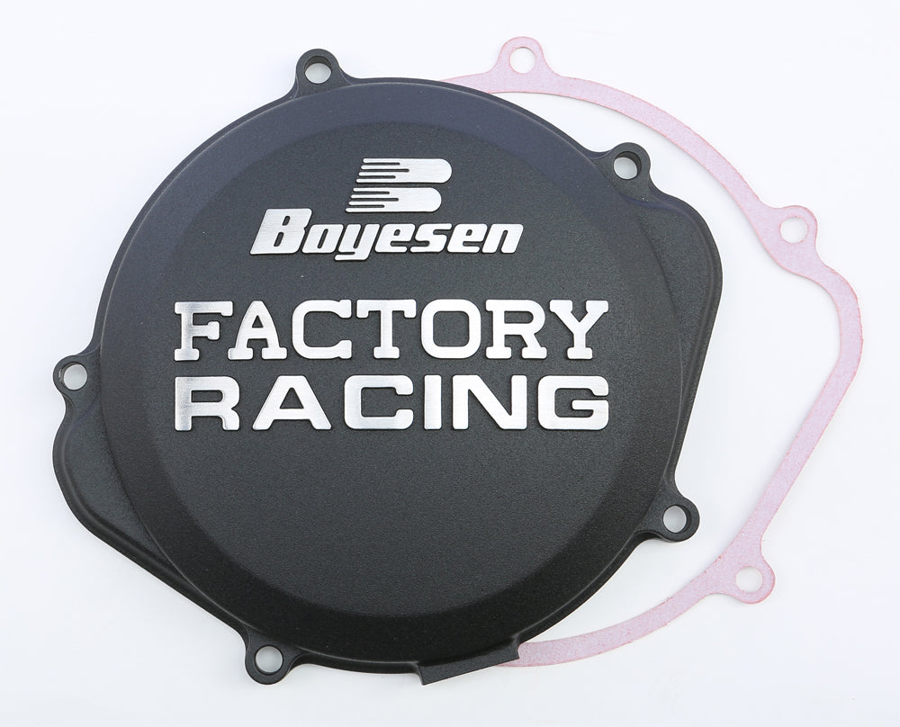 Factory Racing Clutch Cover Black - 59-7209B - Boyesen