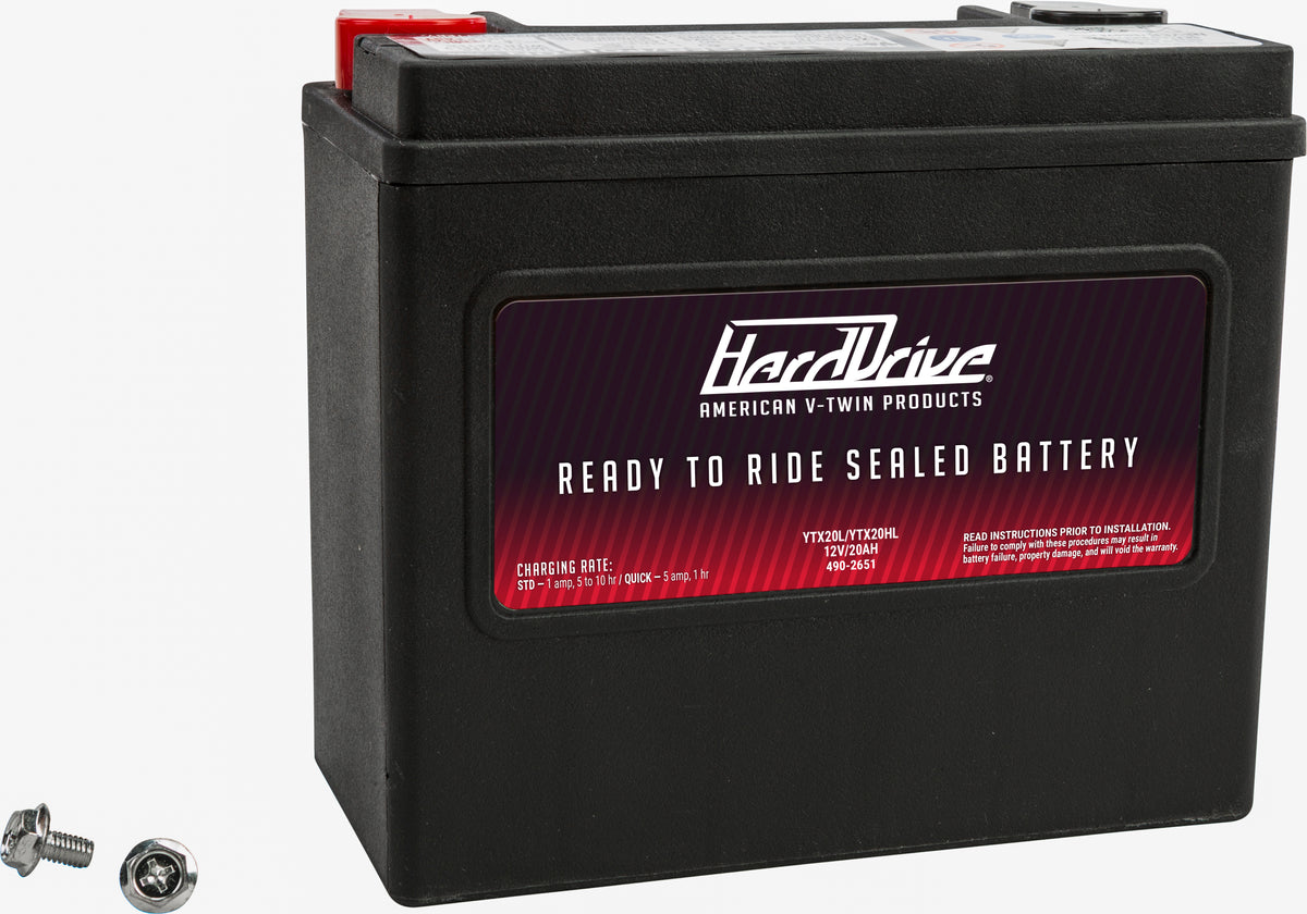 Battery Ytx20l/Ytx20hl 320cca Factory Activated Sealed Agm - 490-2651 - HardDrive