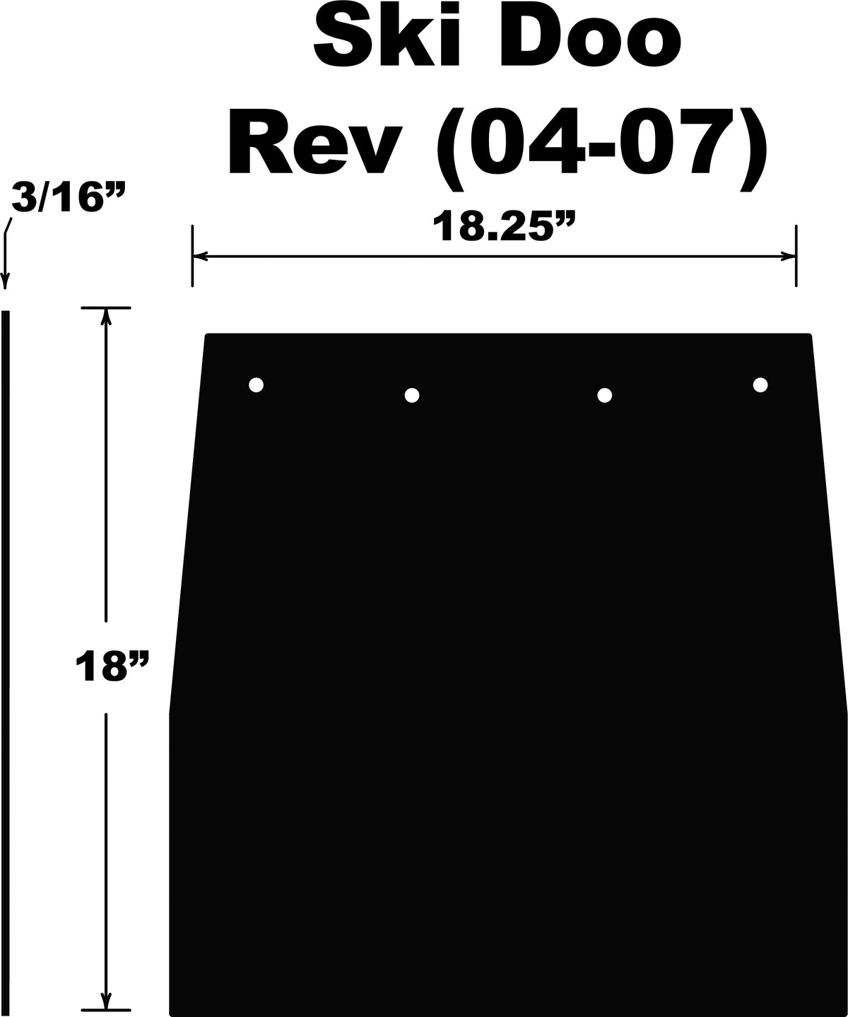 Snowflap  Ski Doo Rev 04-07 - 10-15041 - PDP