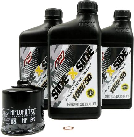 Sidexside Oil Change Kit 10w50 /W Oil Filter Pol - 842-0103 - Klotz Oil
