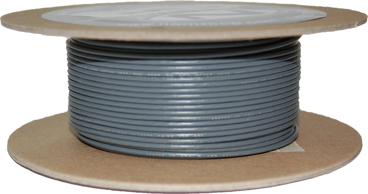 #18-Gauge Grey 100' Spool Of Primary Wire - 850-08952 - Namz
