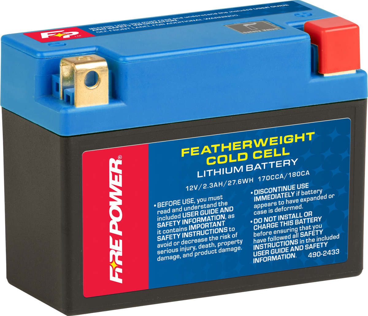 Coldweather Lithium Battery 170 Cca 12v/27.06wh - 490-2433 - Fire Power