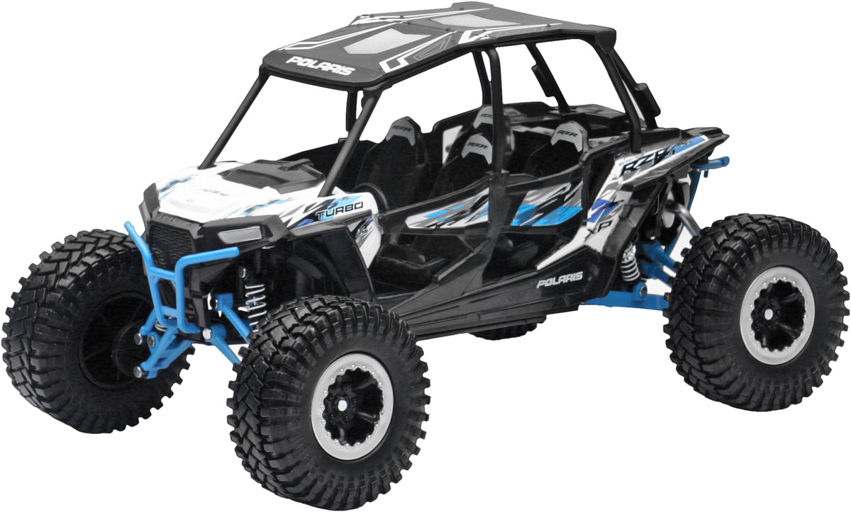 Replica 1:18 Utv Polaris Rzr 4 Turbo Rc White - 959-0124 - New Ray Toys