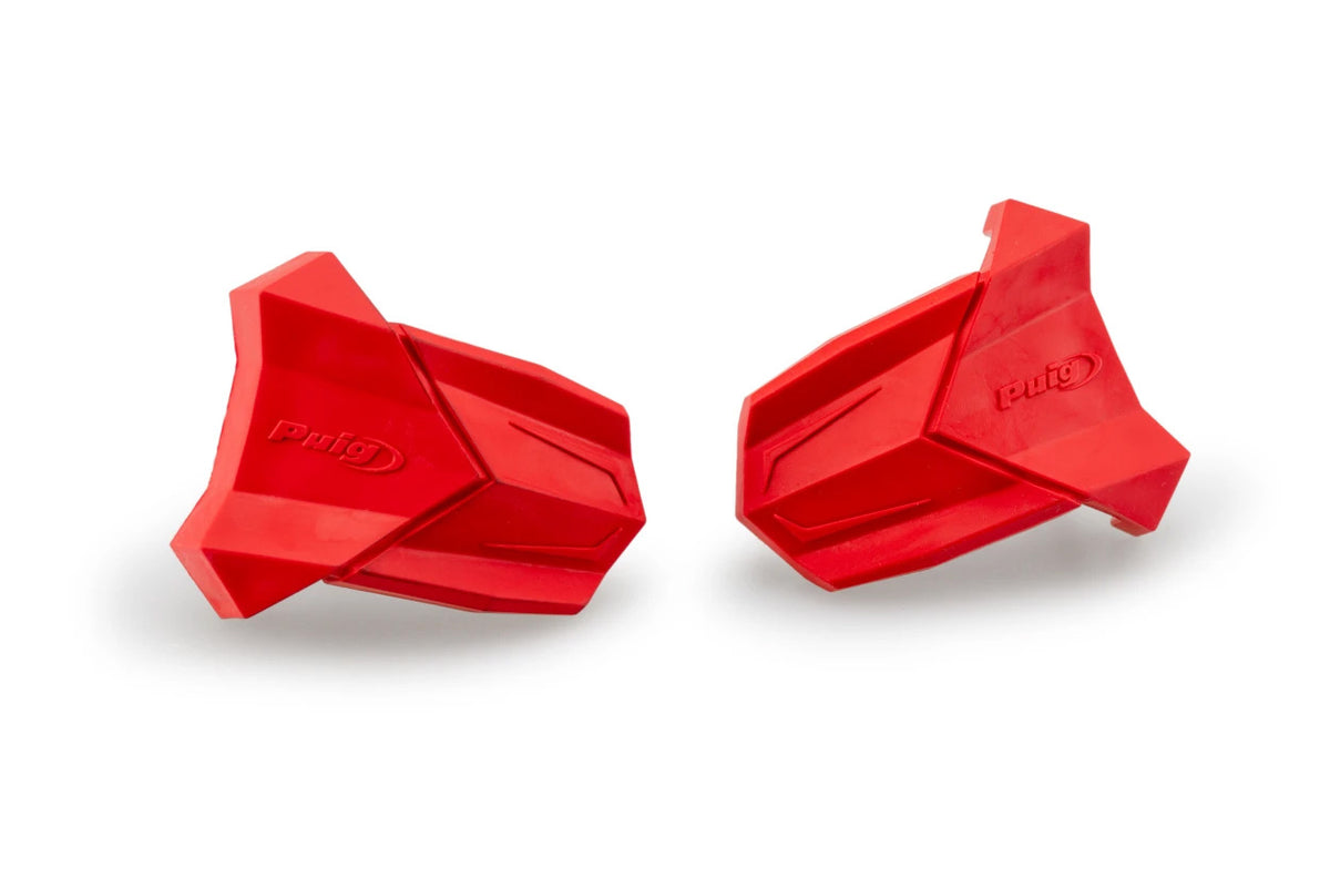 Rubber End Replacement Frame Slider R19 Pair Red - 561-3148R - PUIG