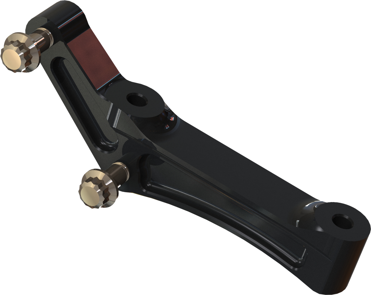 Radial Mount Adapt Bracket Univ Rh/Lh Black - 750-04090 - Hawg Halters Inc
