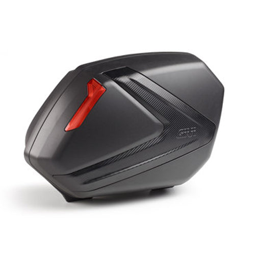 V37 Side Cases 37l Pair Black Red Lens - 270-6193 - GIVI