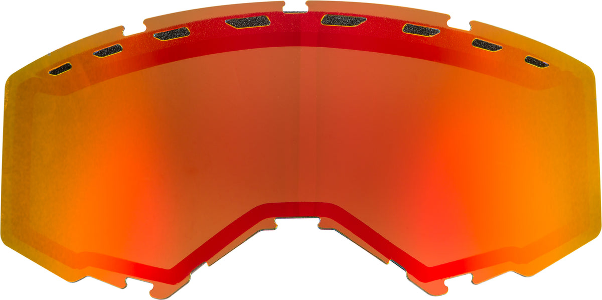 Dual Lens With Vents Adult Red Mirror/Brown - 37-5456 - Fly Racing