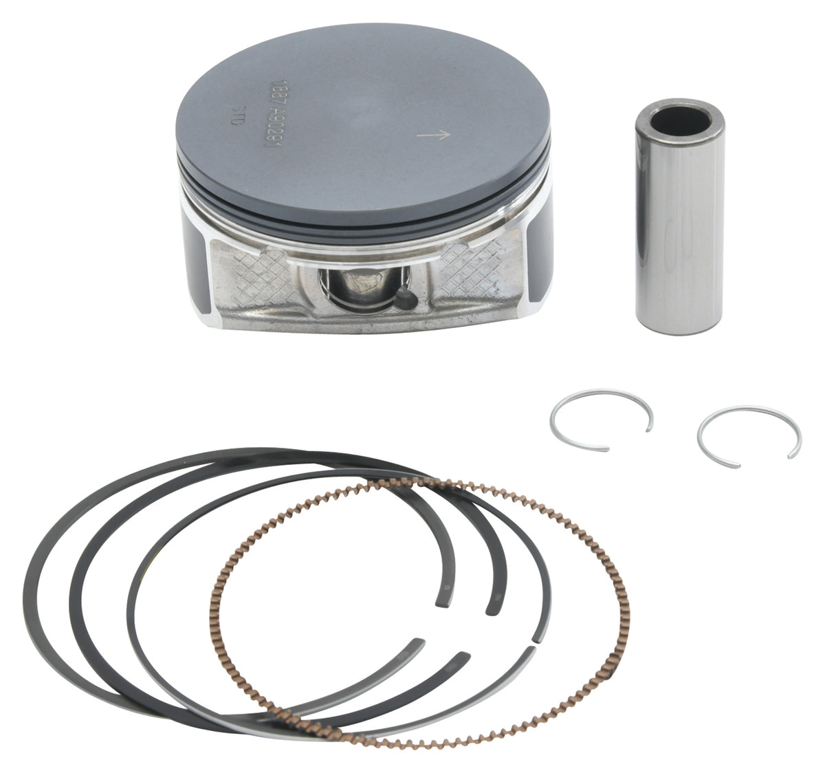 Piston Kit Cast 92.96/Std 10.0:1 Pol - 175-24482B - Vertex
