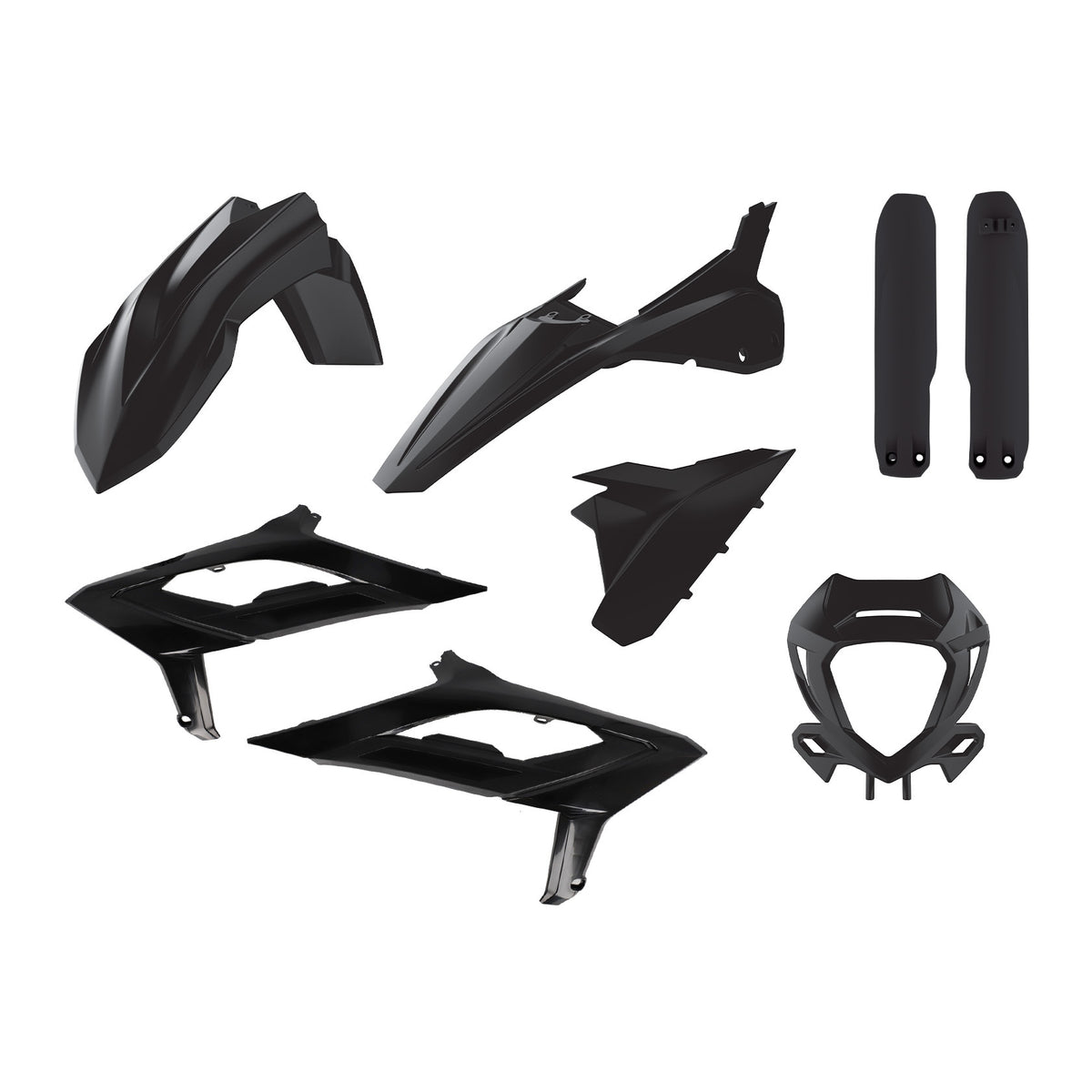 Plastic Body Kit Beta Black - 64-91317 - Polisport Plastics