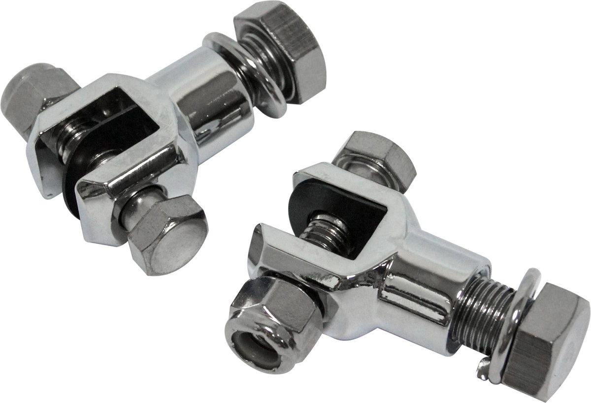 Footpeg Clevis Mounts Chrome 3/8"-24 Thread - 820-1981 - HardDrive