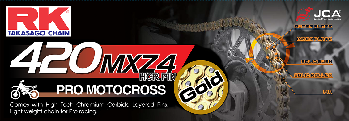 Gb420mxz4 Drive Chain Gold 420 X 120 - 691-11000G - Excel Wheel components