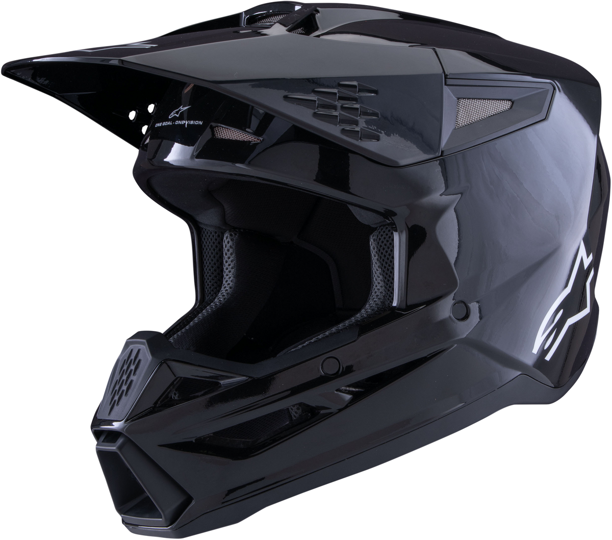 Sm3 Solid Helmet Black Glossy Lg - 482-00115L - alpine star