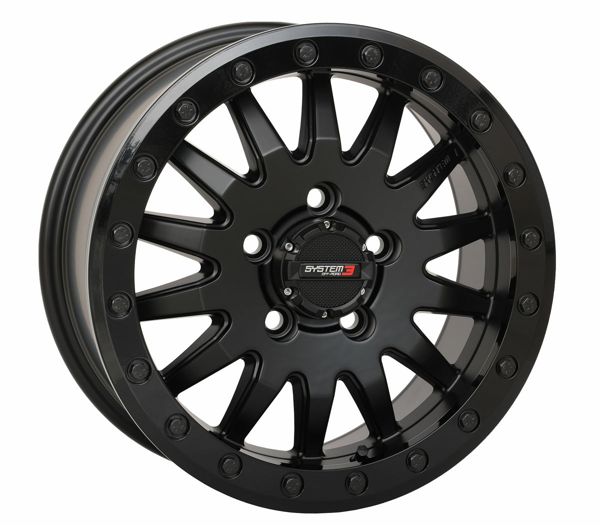 Sb8 Wheel 15x7 5+2 (+38mm) 5/4.5 Matte Black - 3-158544 - System 3