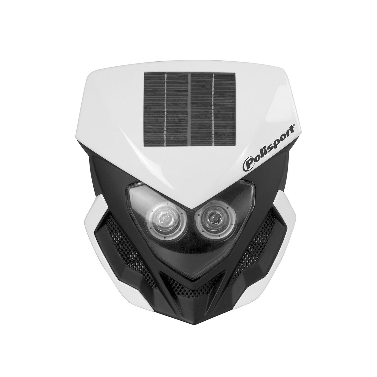 Lookos Solar Headlight White/Black - 64-866891 - Polisport Plastics