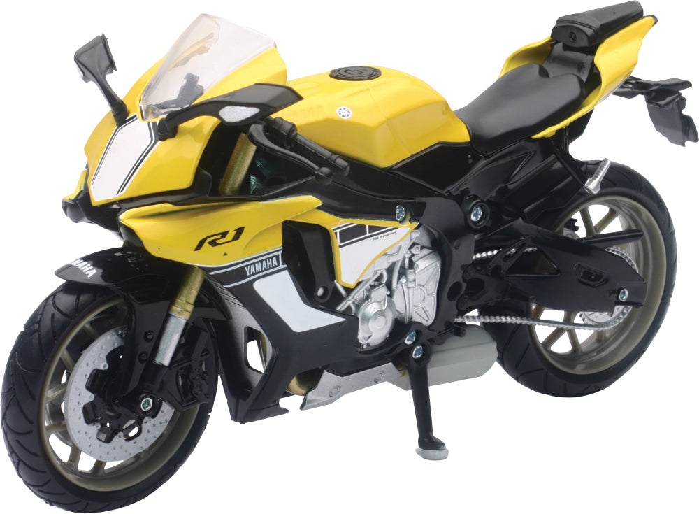 Replica 1:12 Super Sport Bike 16 Yamaha Yzf-R1 Yellow - 959-0092 - New Ray Toys