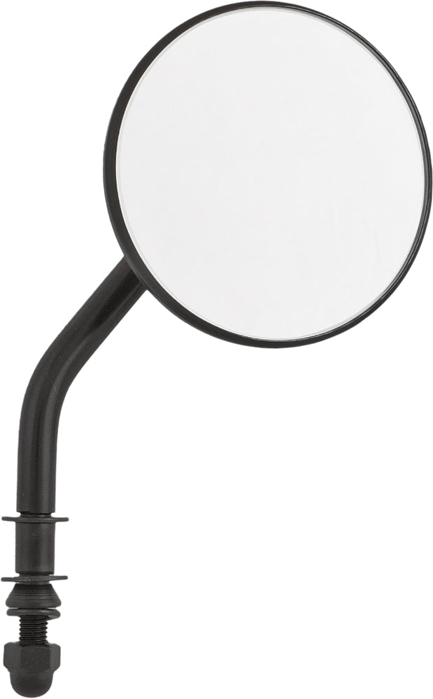 3" Round Mirror W/4" Stem Black L/R - 820-0800B - HardDrive