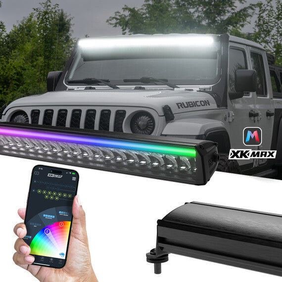 Xkmax 10" Light Bar Dual Mode With Rgbw Strip App Control - 653-0203 - XK Glow