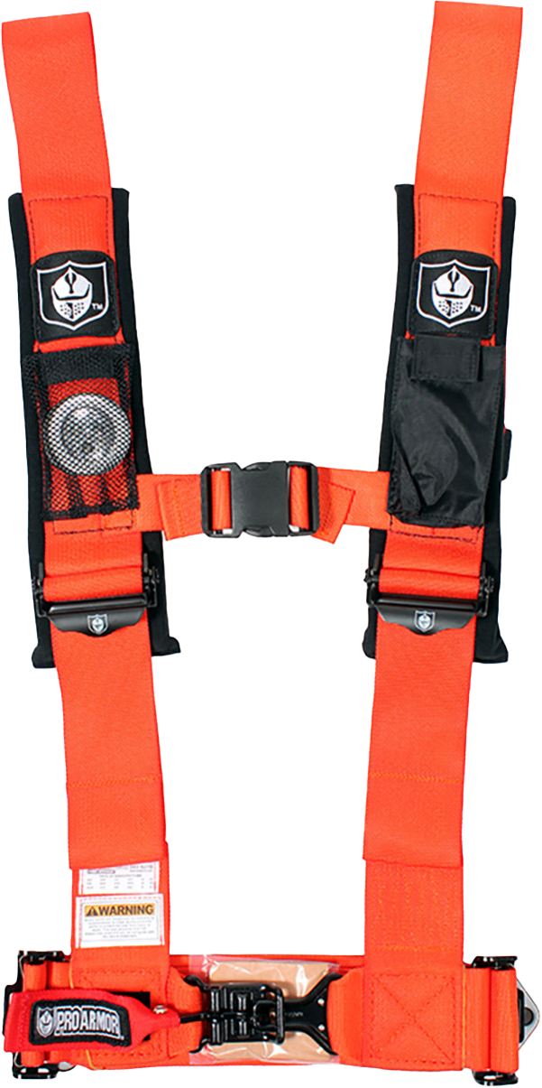 5pt Harness 3" Pads Orange Orange - 67-15230OR - Pro Armor