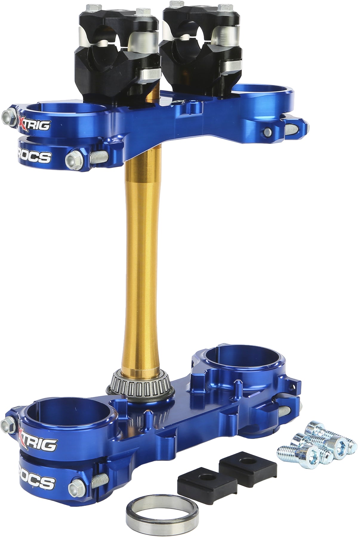 Rocs Tech Clamp Set Blue Yamaha 25mm - 138-2151 - XTRIG