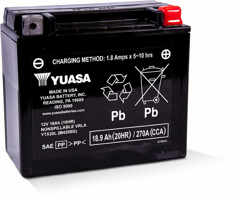 Battery Ytx20l Sealed Factory Activated - 49-1950 - Yuasa