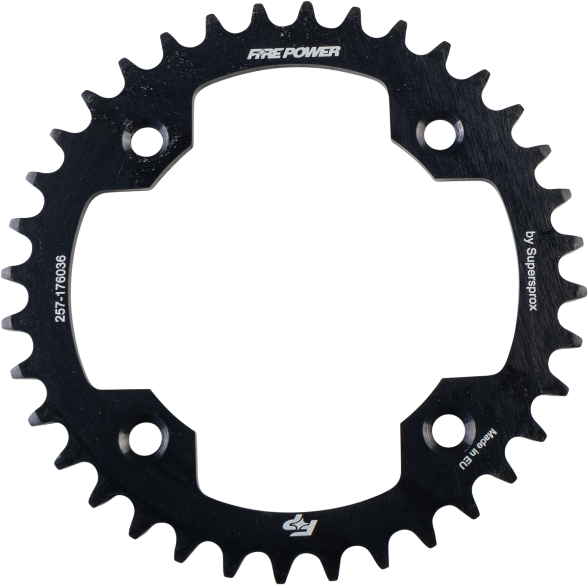 Rear Sprocket Steel 36t Blk - 257-176036 - Fire Power