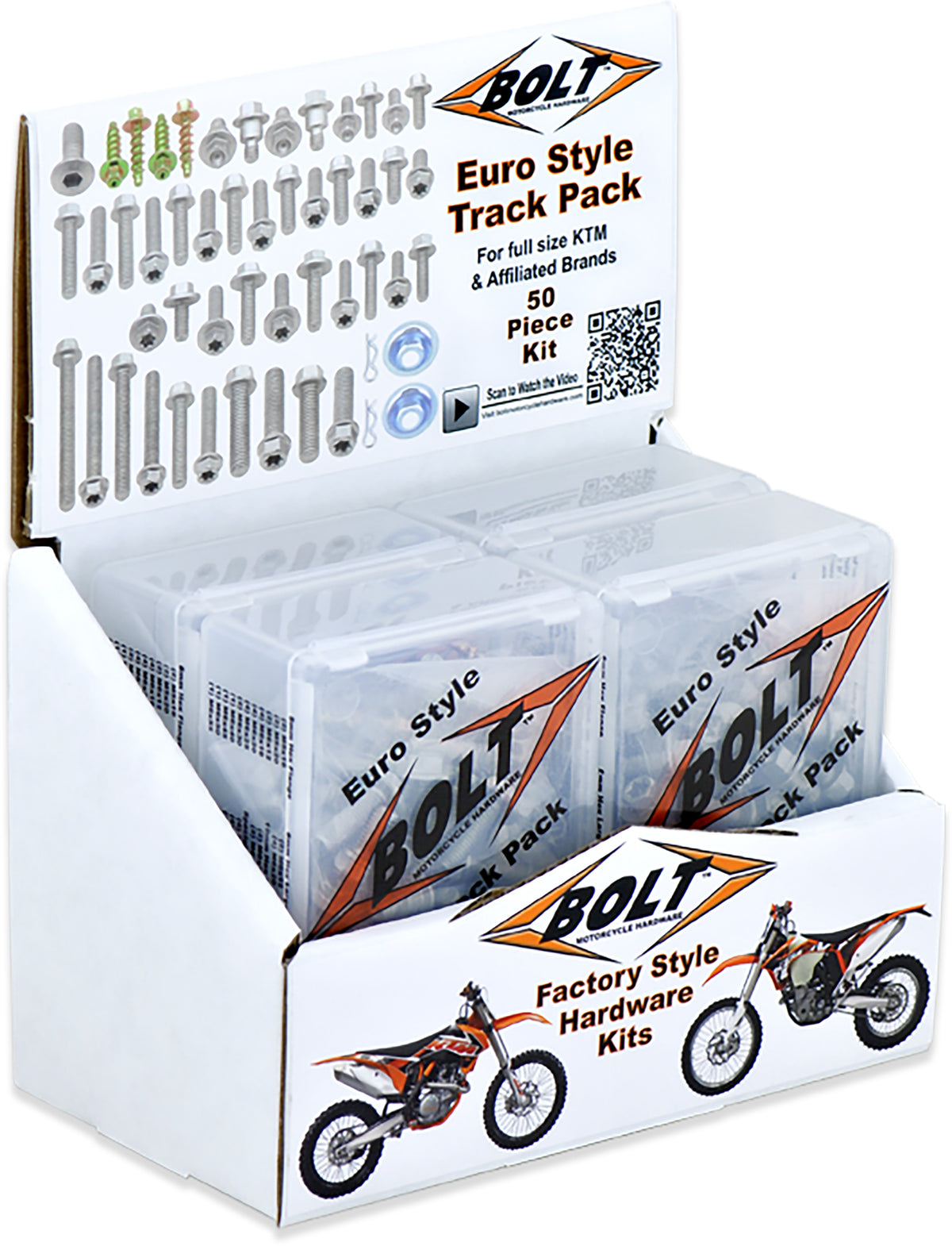 Euro Style Track Pack Ii 6/Pk Display - 020-00105D - BOLT